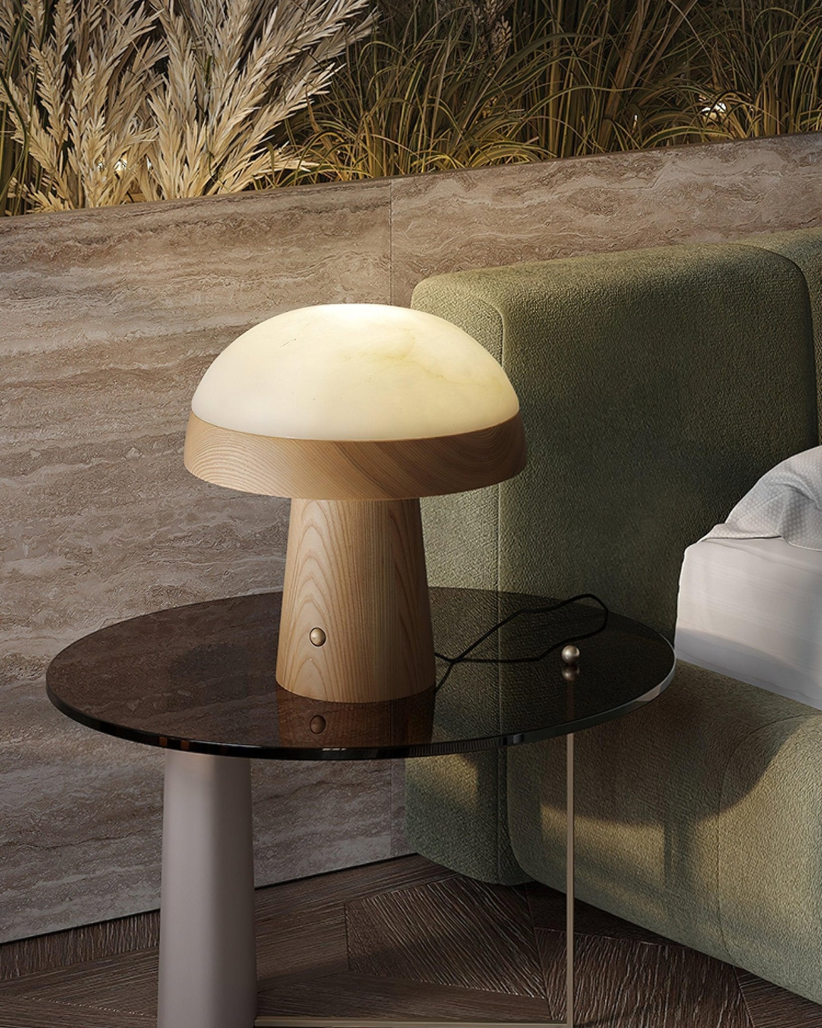 Nexore Wood Table Lamp-Neutral Decor