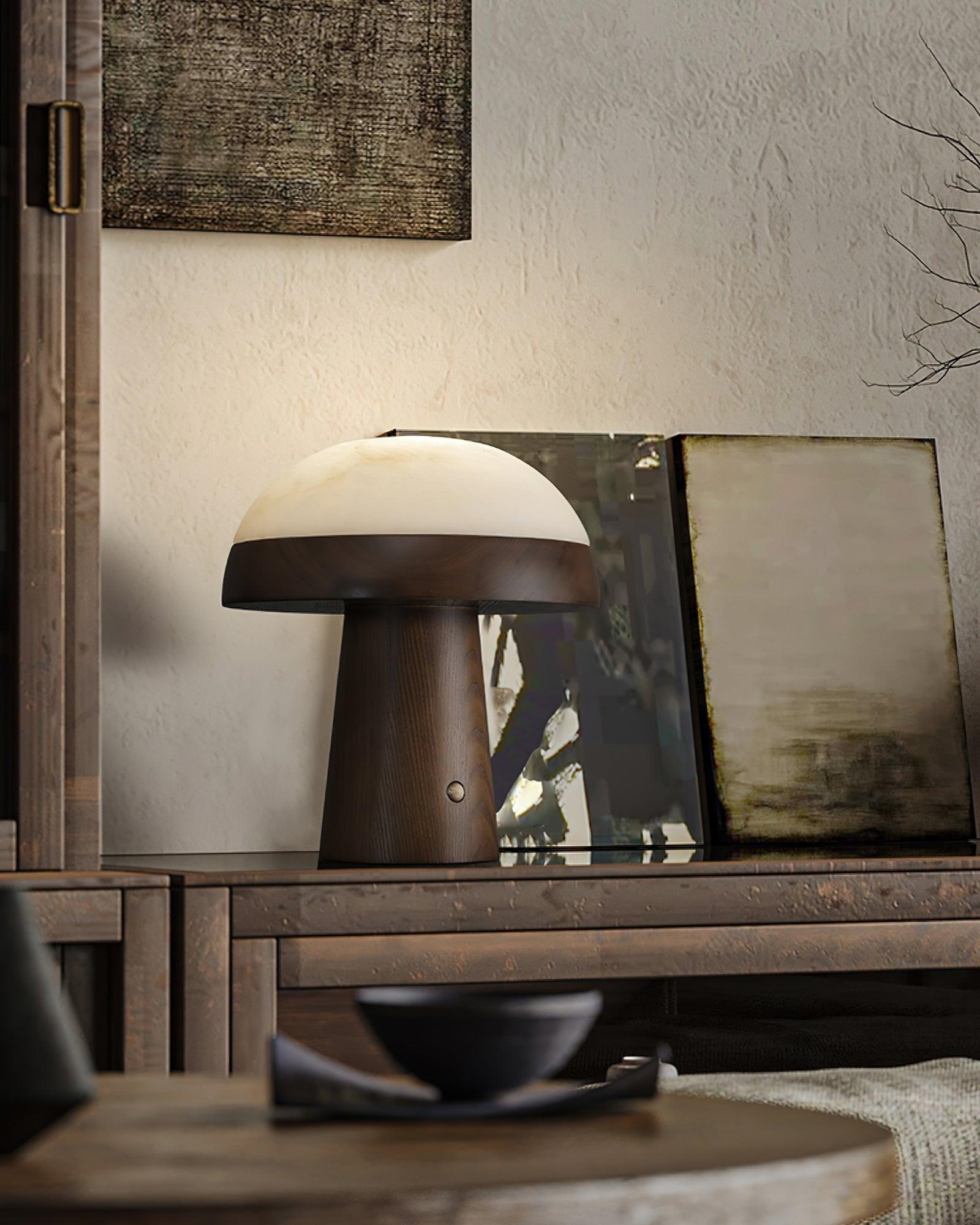 Nexore Wood Table Lamp-Neutral Decor