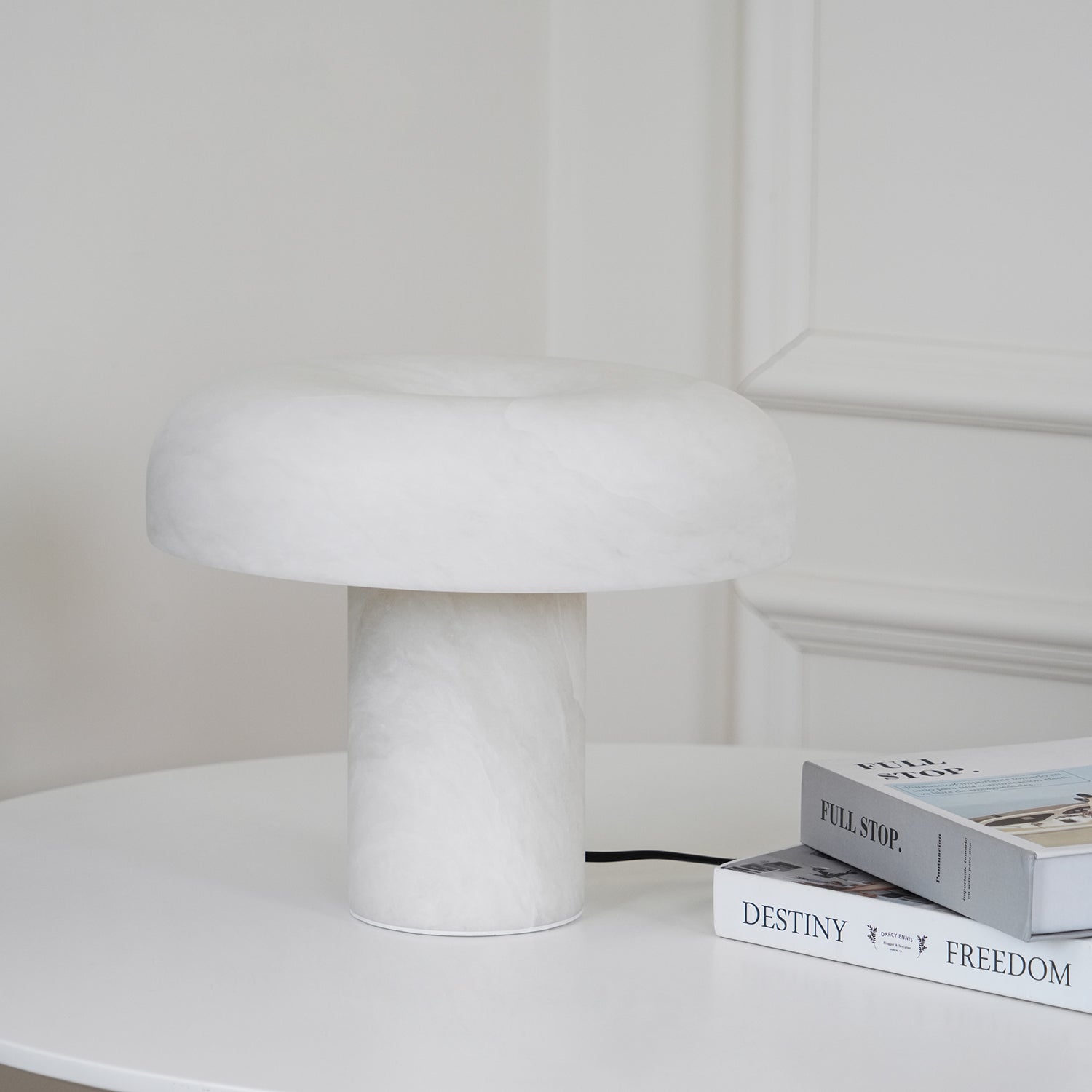 Ivvinos Tentacle Alabaster Table Lamp-Neutral Decor
