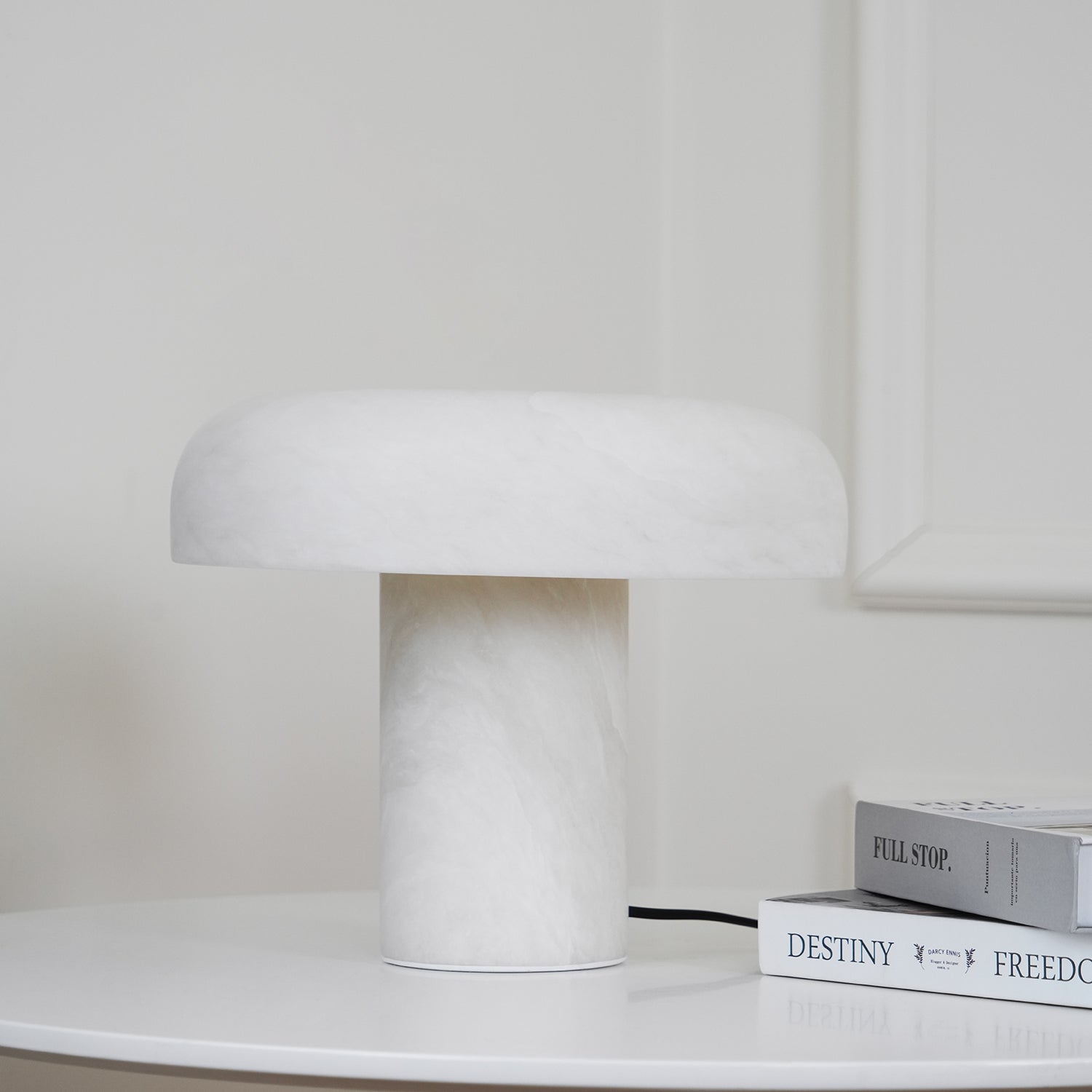 Ivvinos Tentacle Alabaster Table Lamp-Neutral Decor