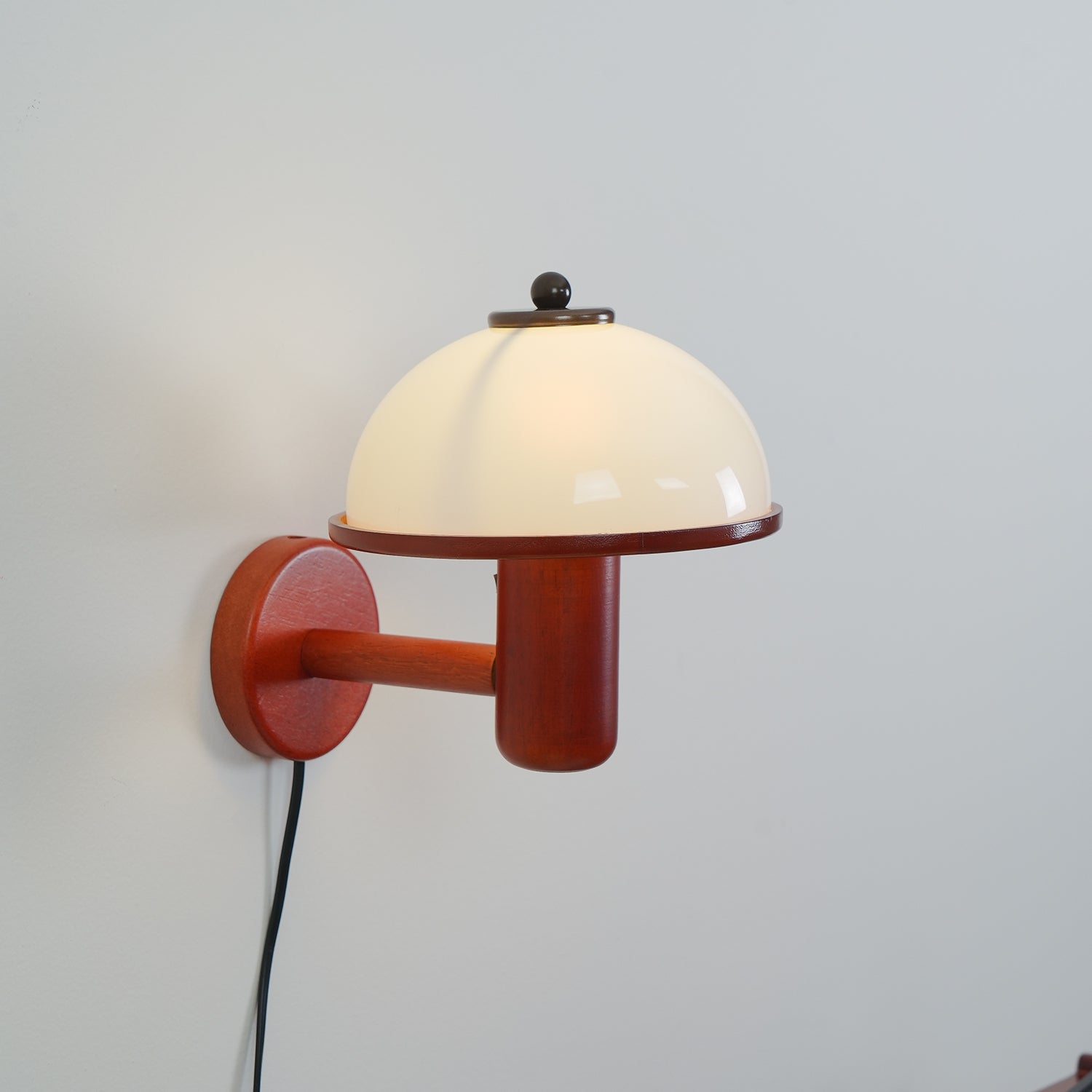 Lustra Wall Lamp Mushroom Wood Oak-Neutral Decor