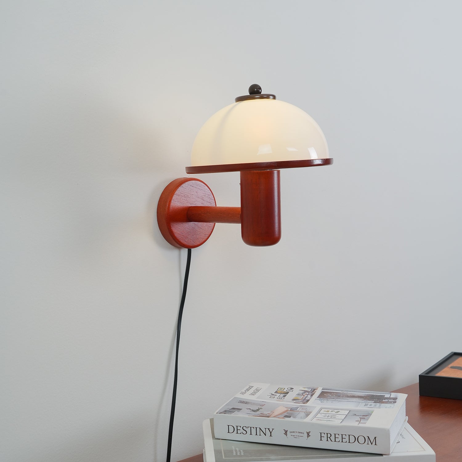 Lustra Wall Lamp Mushroom Wood Oak-Neutral Decor