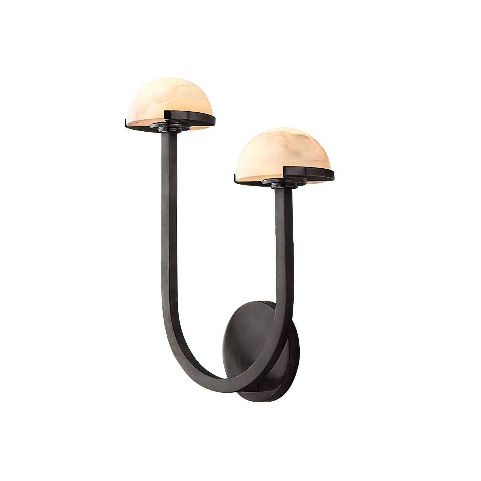 Vitalira Double Alabaster Wall Light-Neutral Decor