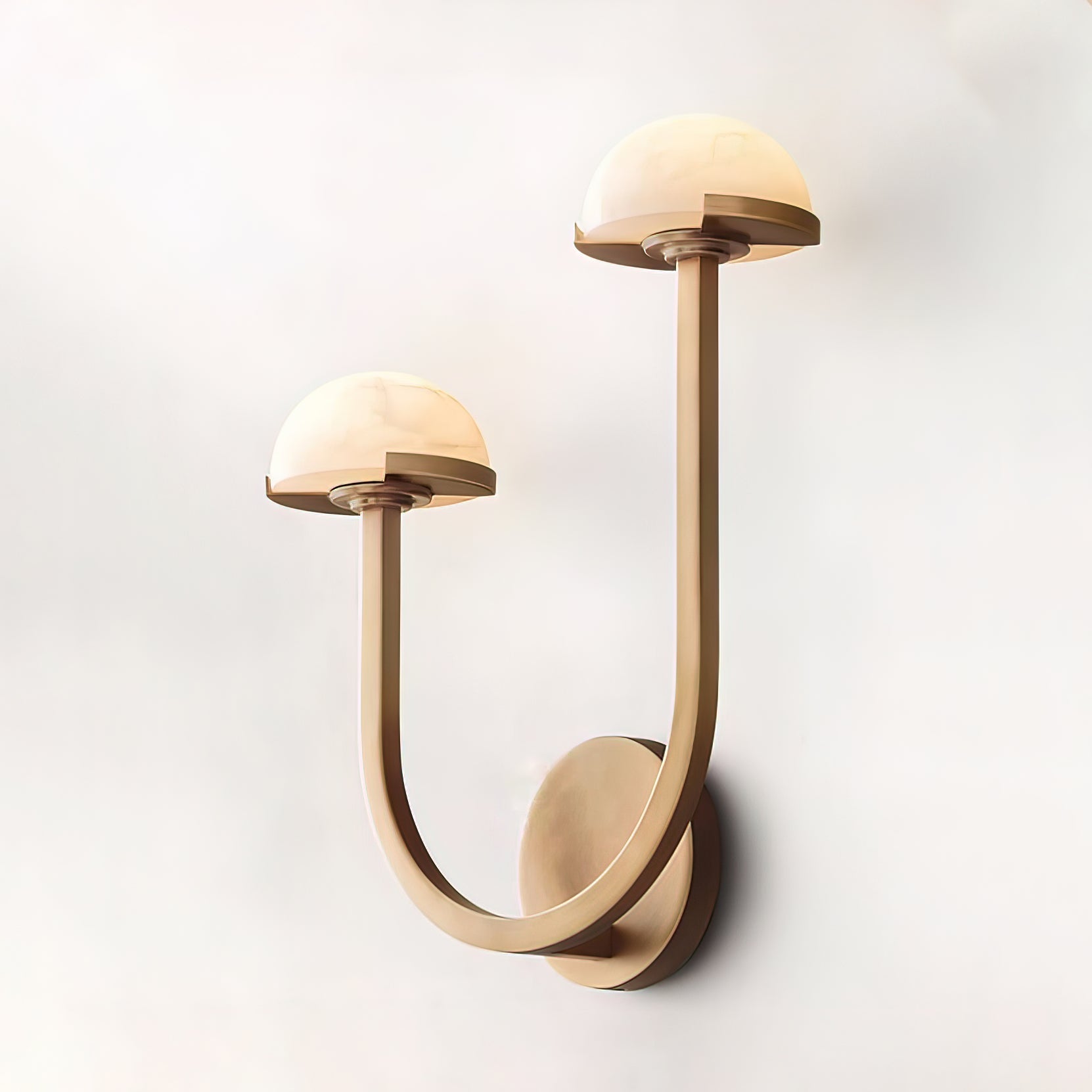 Vitalira Double Alabaster Wall Light-Neutral Decor