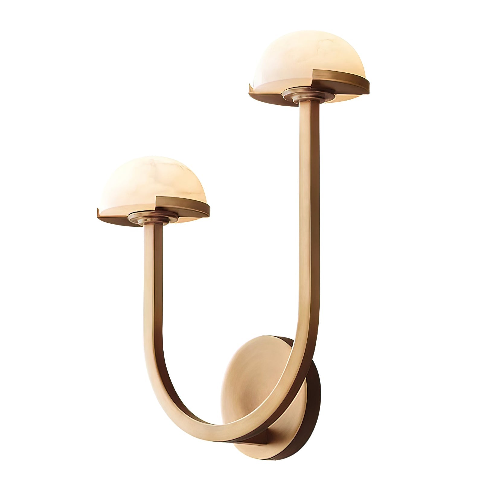 Vitalira Double Alabaster Wall Light-Neutral Decor