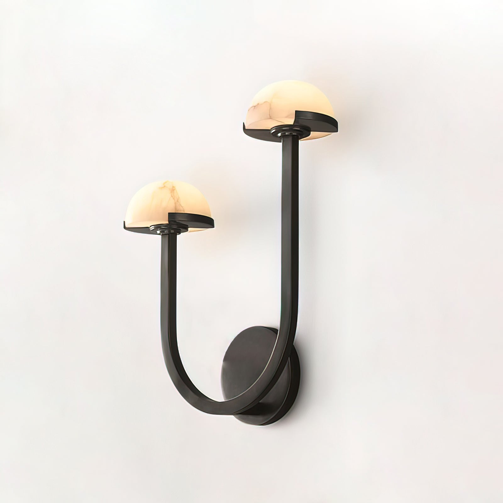 Vitalira Double Alabaster Wall Light-Neutral Decor