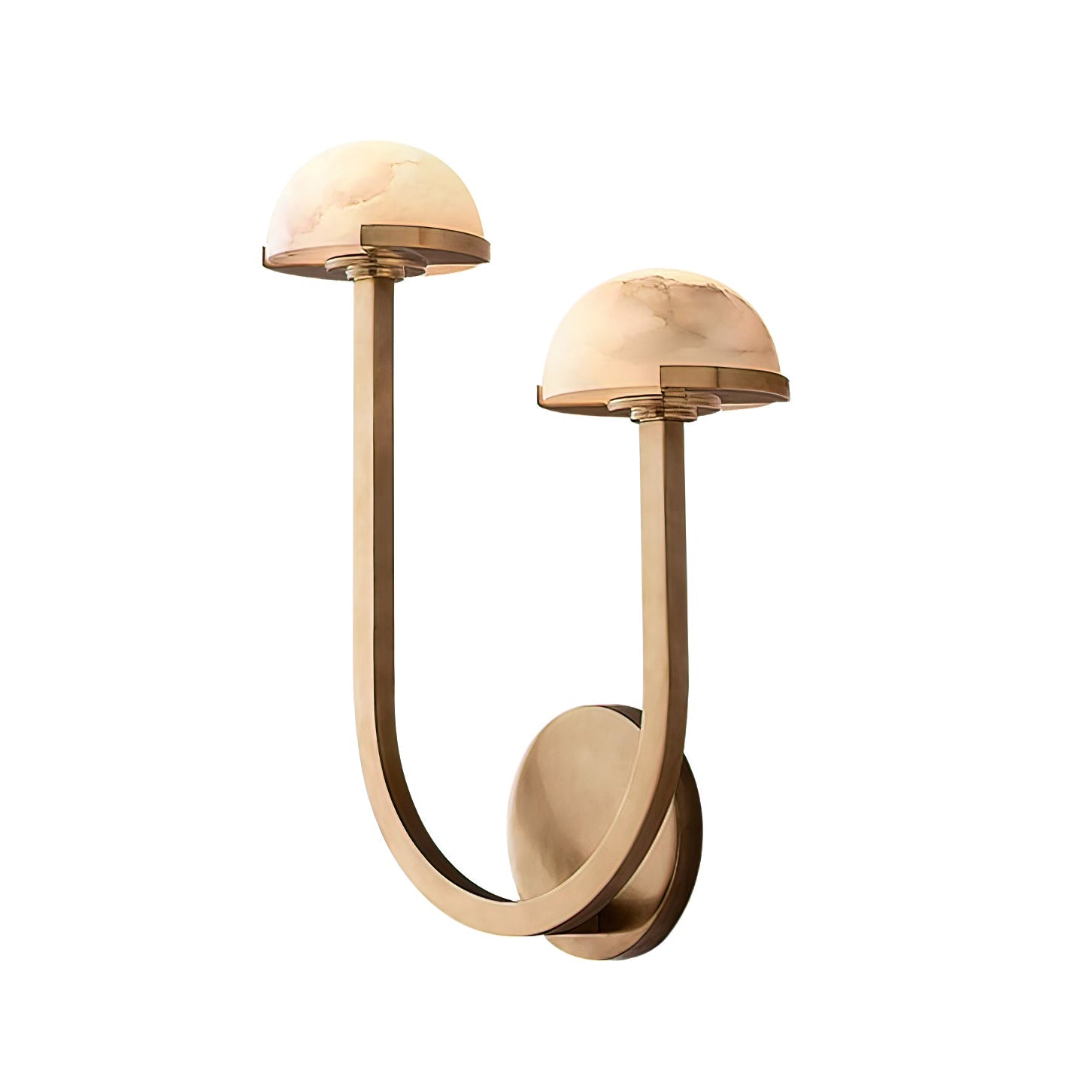 Vitalira Double Alabaster Wall Light-Neutral Decor