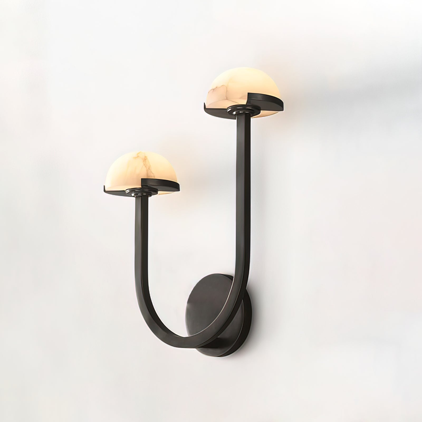 Vitalira Double Alabaster Wall Light-Neutral Decor