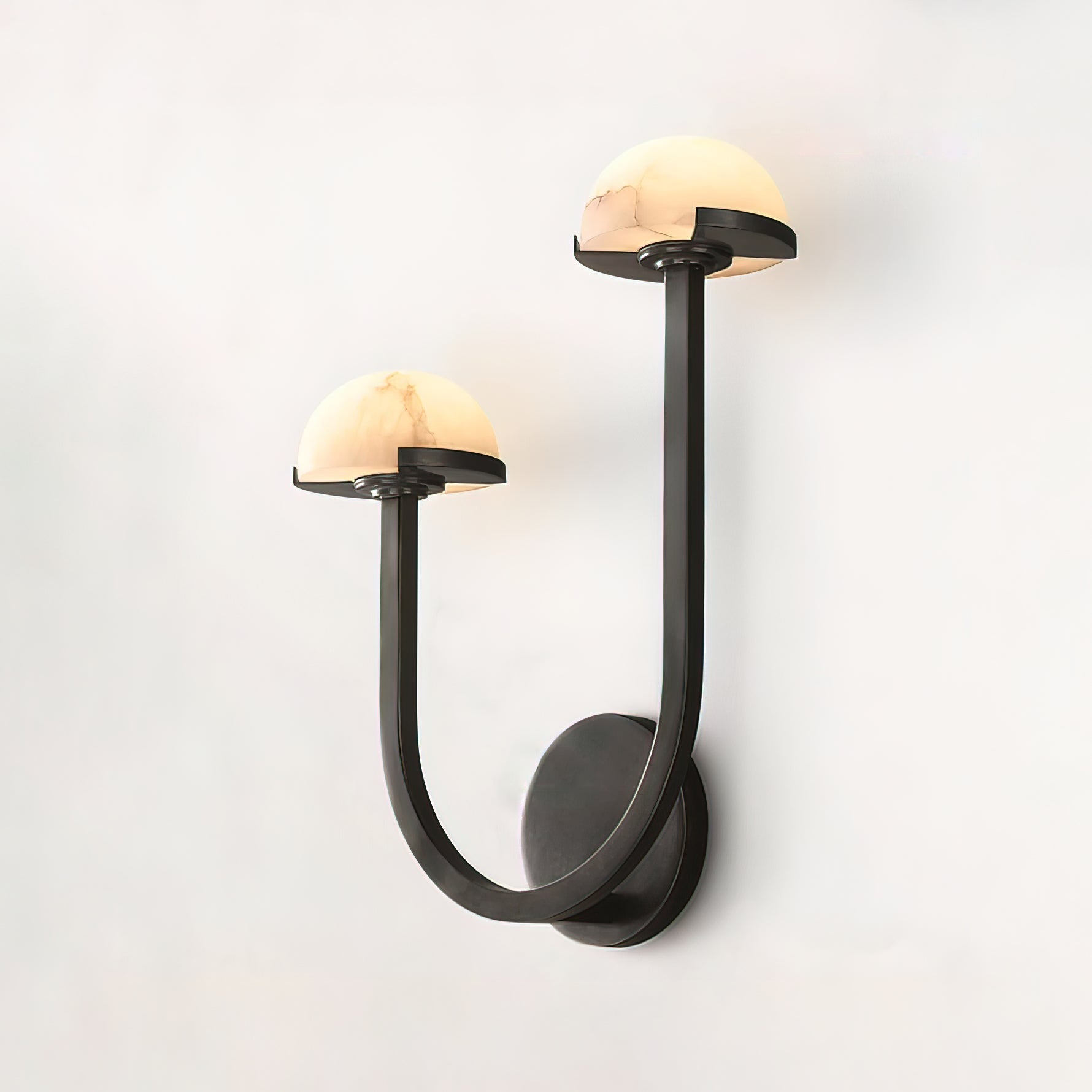 Vitalira Double Alabaster Wall Light-Neutral Decor
