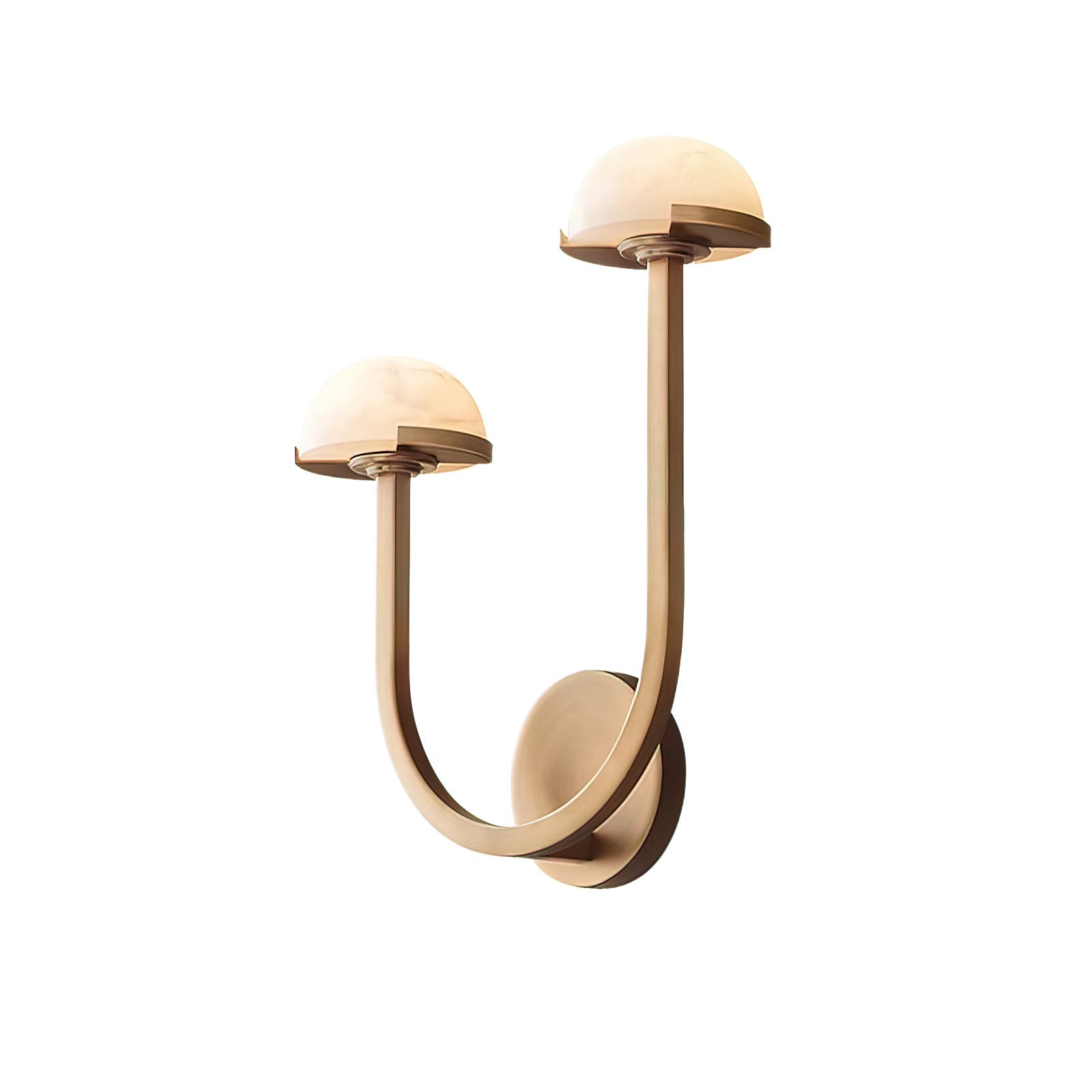 Vitalira Double Alabaster Wall Light-Neutral Decor