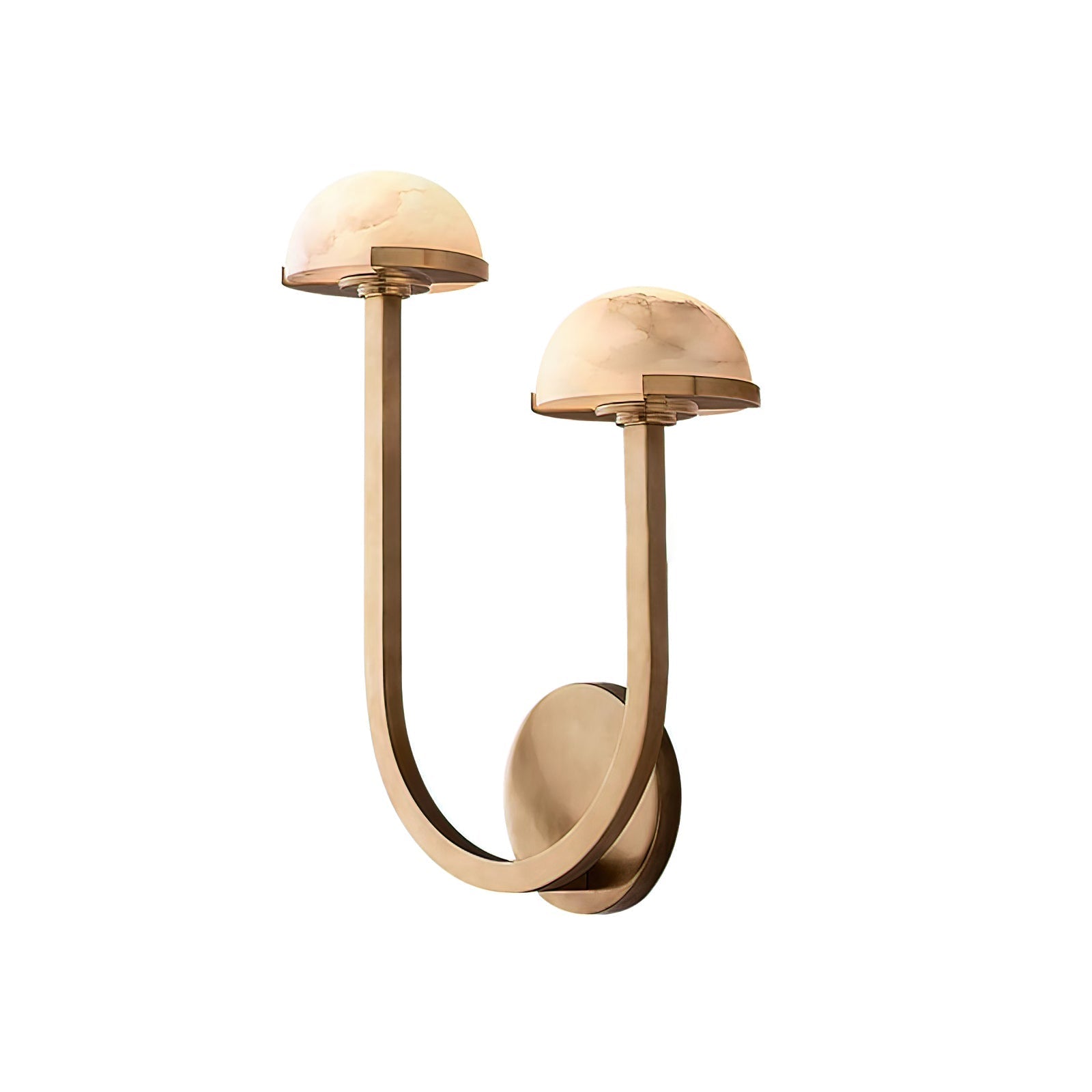 Vitalira Double Alabaster Wall Light-Neutral Decor