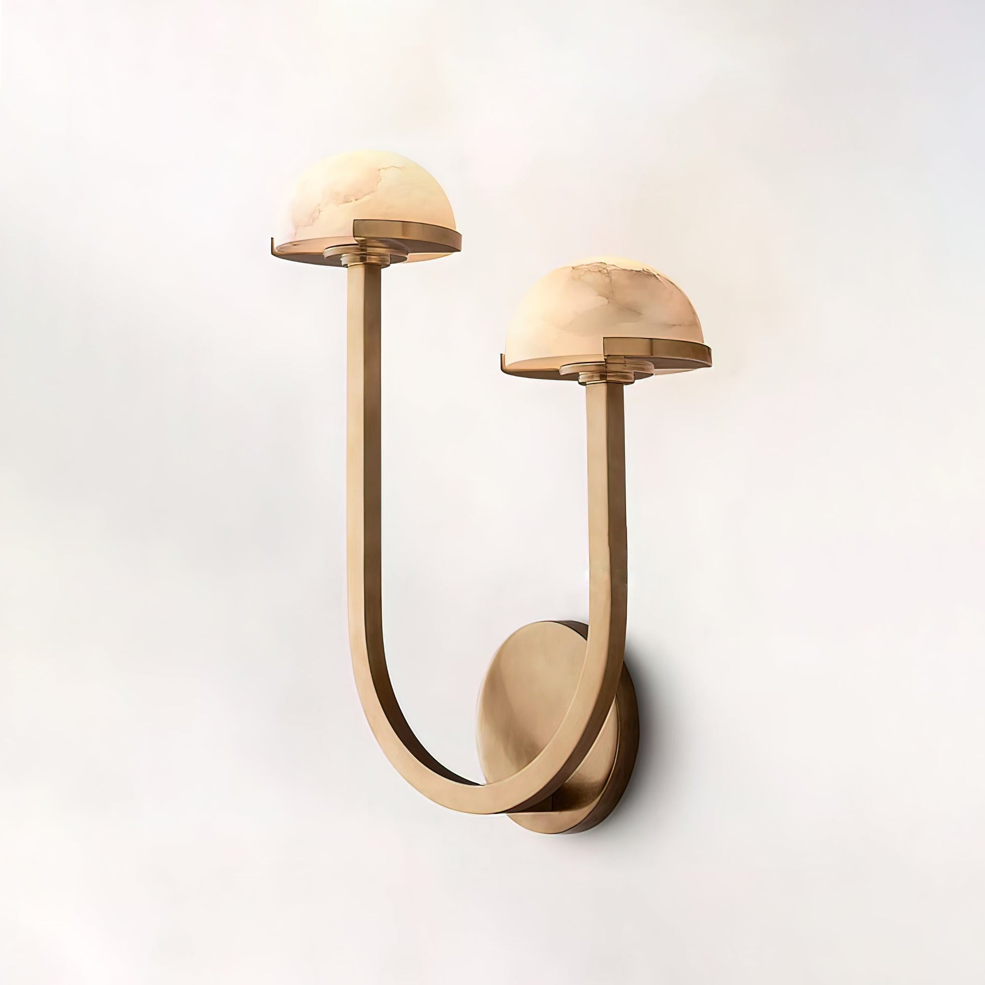 Vitalira Double Alabaster Wall Light-Neutral Decor