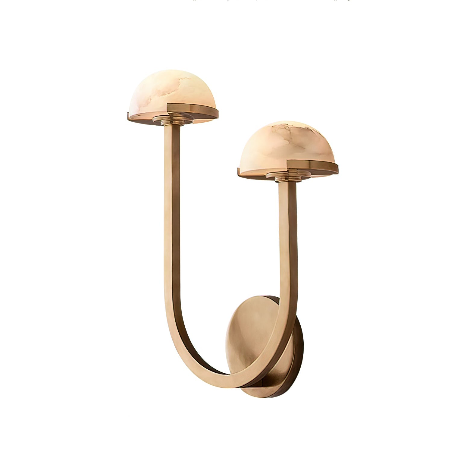Vitalira Double Alabaster Wall Light-Neutral Decor