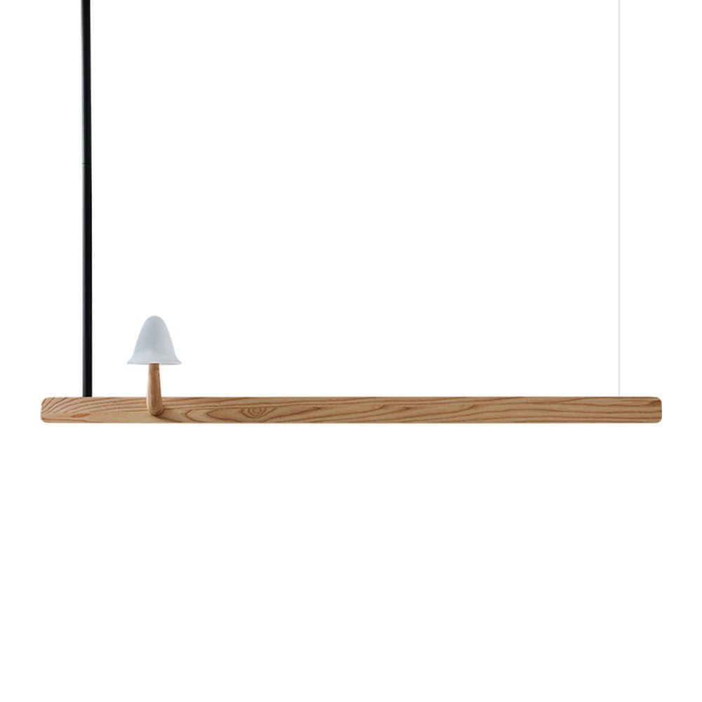 Lustra Chandelier Mushroom Wooden Minimalist Modern-Neutral Decor
