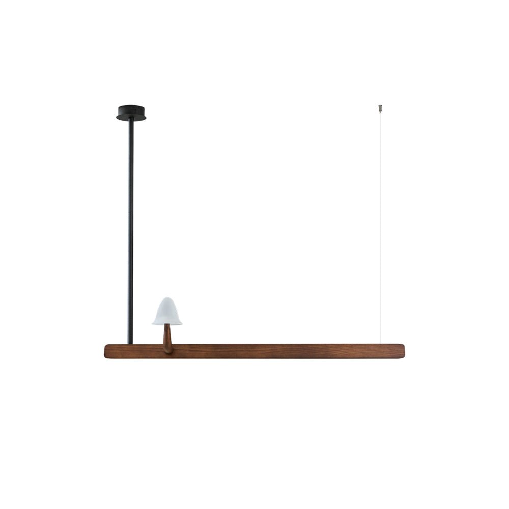 Lustra Chandelier Mushroom Wooden Minimalist Modern-Neutral Decor