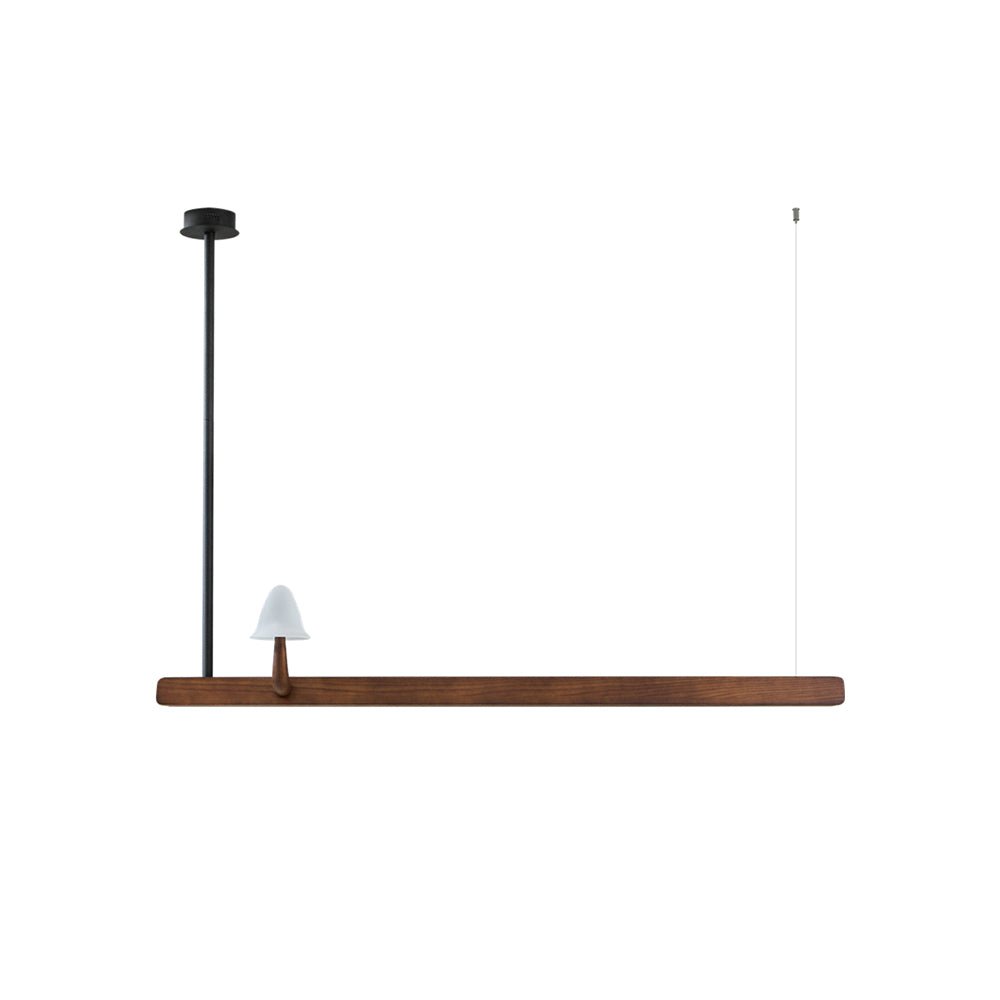 Lustra Chandelier Mushroom Wooden Minimalist Modern-Neutral Decor