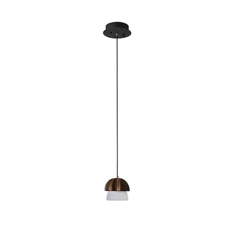 Indris Pendant Lamp Mushroom Cluster Wood & Glass-Neutral Decor