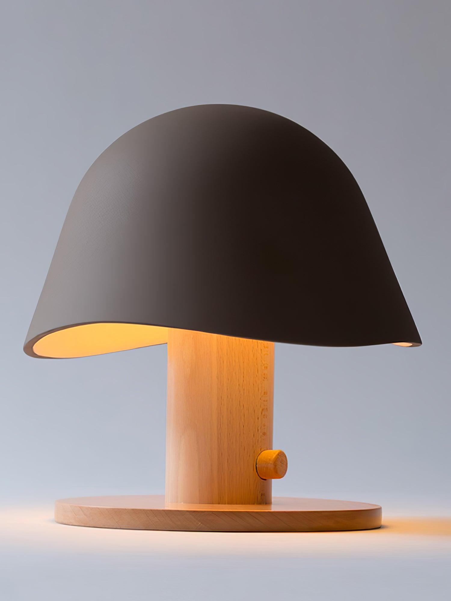 Wond Resin Wood Table Lamp-Neutral Decor