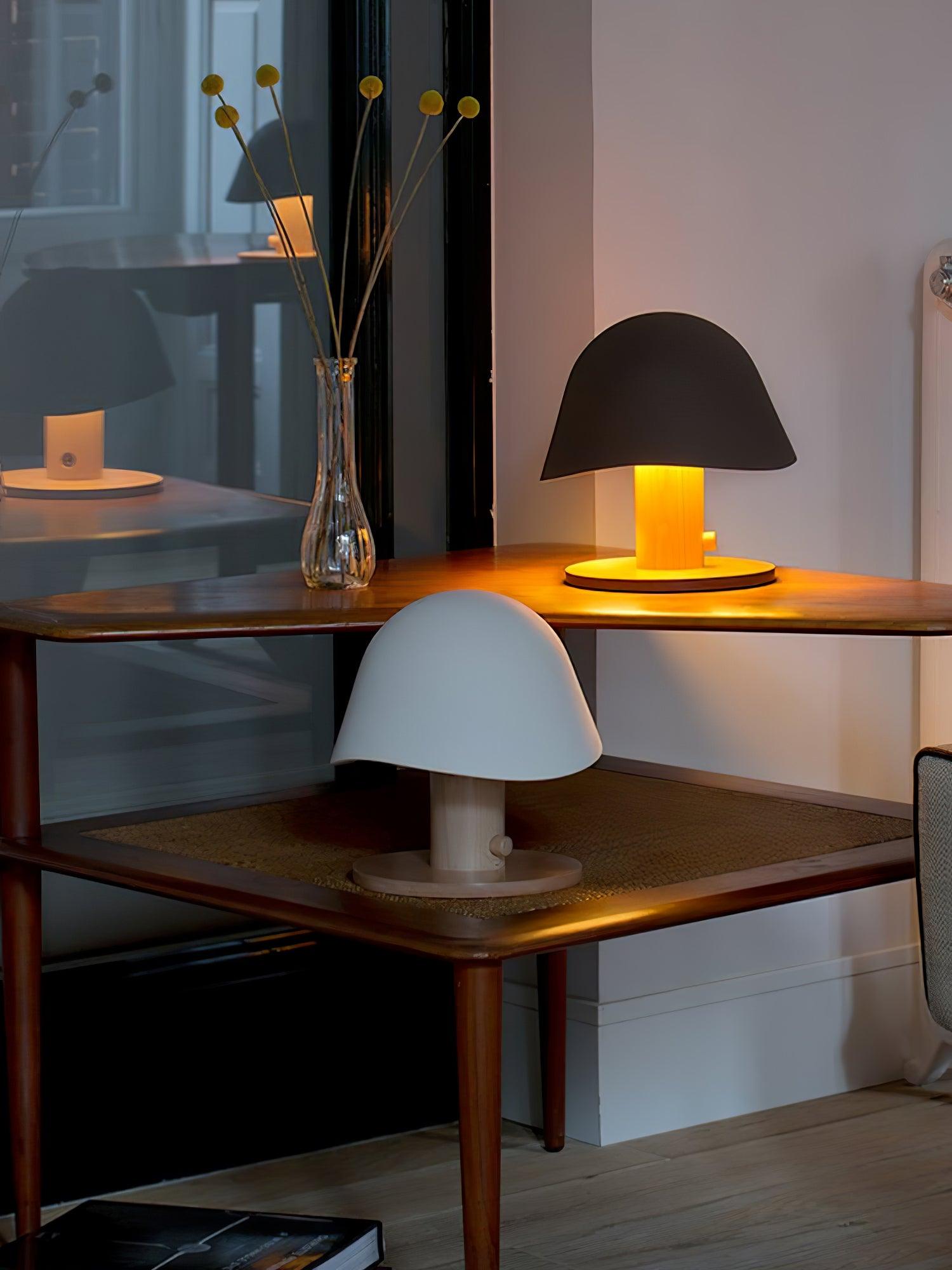 Wond Resin Wood Table Lamp-Neutral Decor