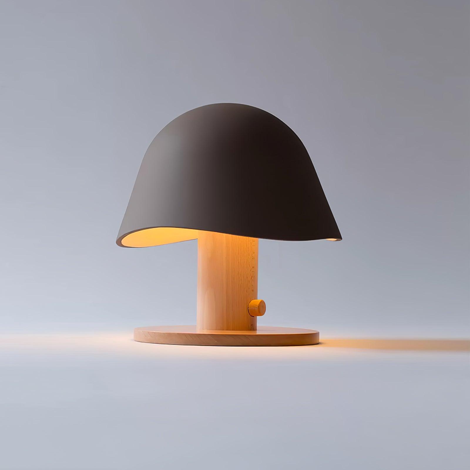 Wond Resin Wood Table Lamp-Neutral Decor