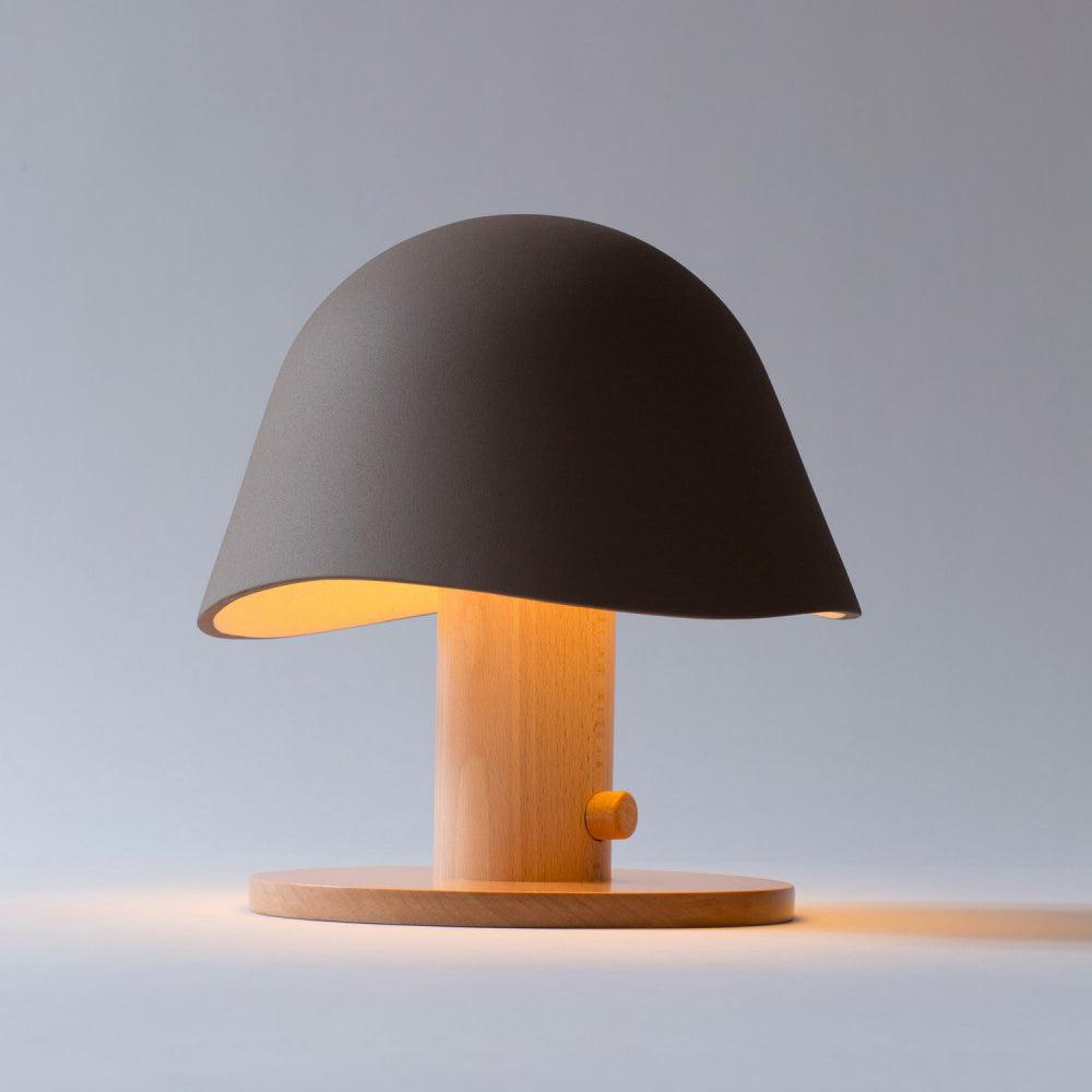 Wond Resin Wood Table Lamp-Neutral Decor