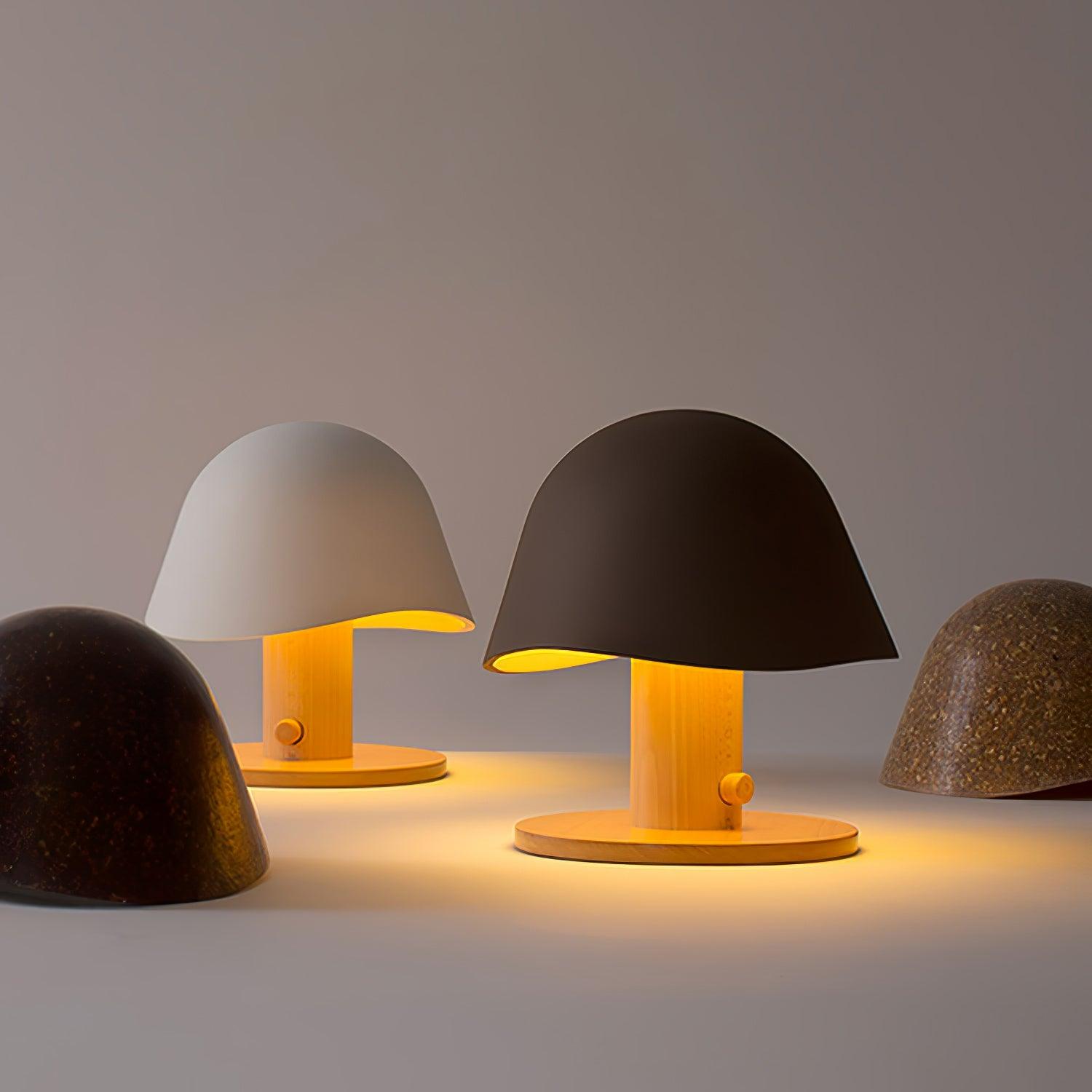Wond Resin Wood Table Lamp-Neutral Decor