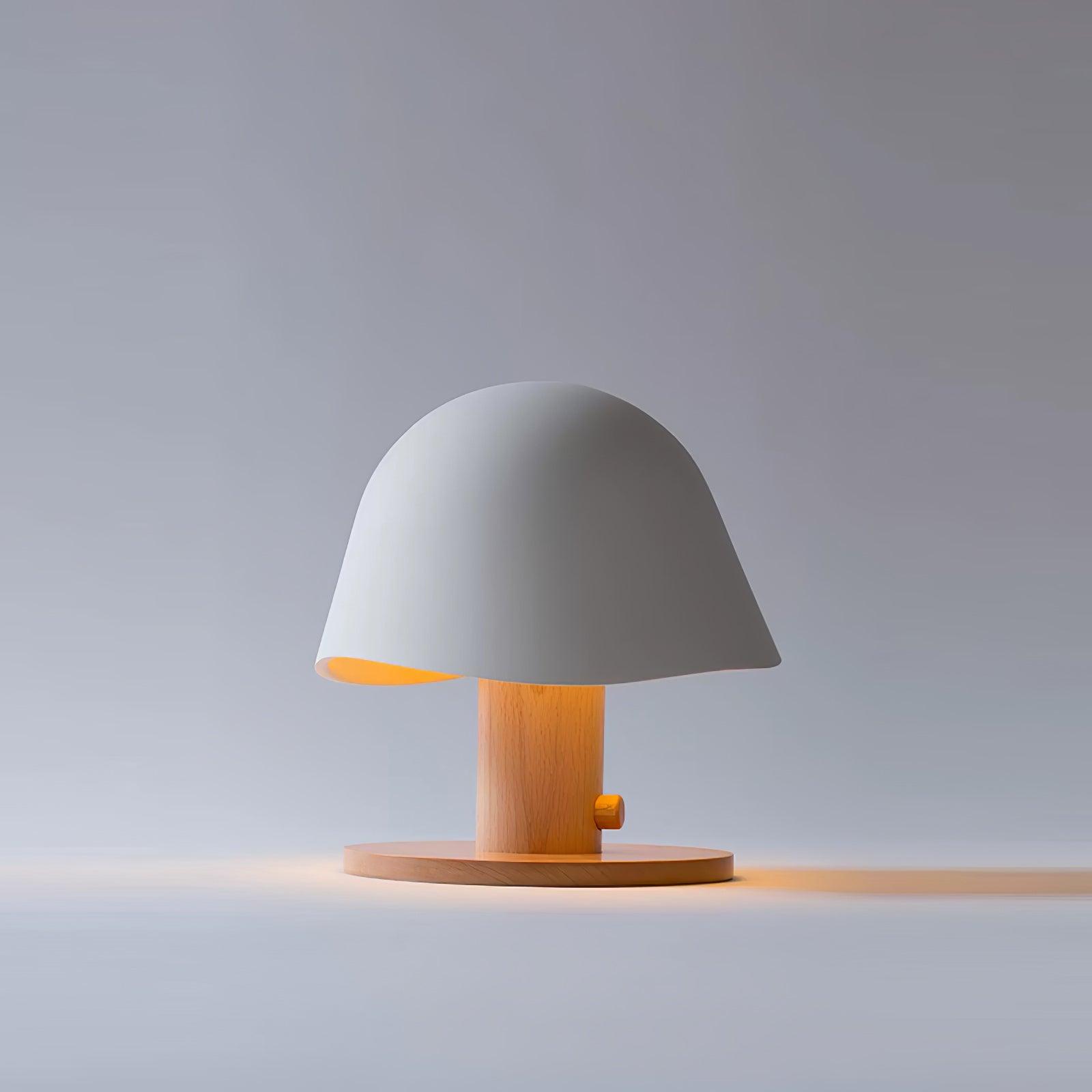Wond Resin Wood Table Lamp-Neutral Decor