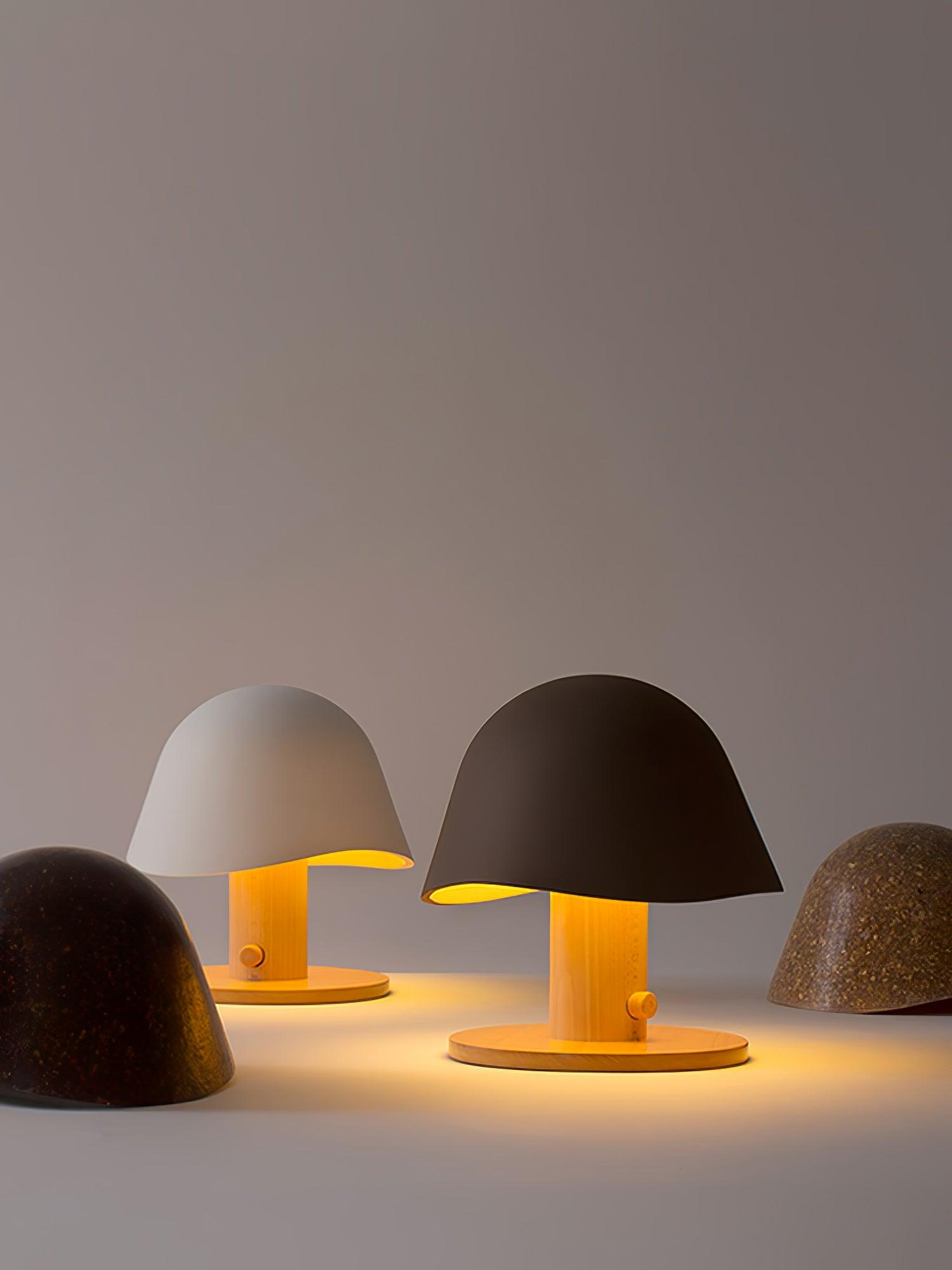 Wond Resin Wood Table Lamp-Neutral Decor