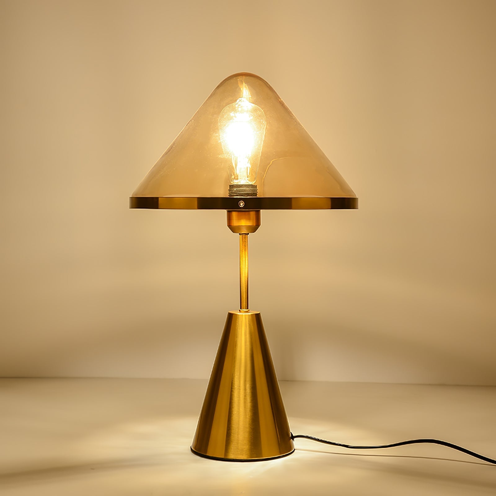 Mushroom Contemporary Table Lamp-Neutral Decor