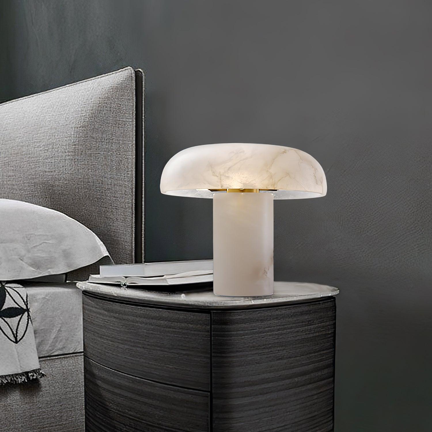 Ivvinos Tentacle Alabaster Table Lamp-Neutral Decor