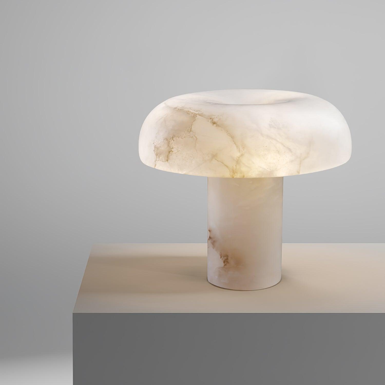 Ivvinos Tentacle Alabaster Table Lamp-Neutral Decor