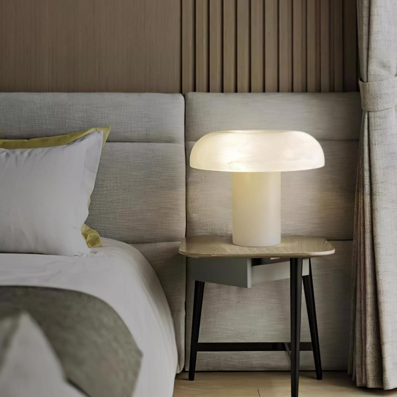 Ivvinos Tentacle Alabaster Table Lamp-Neutral Decor