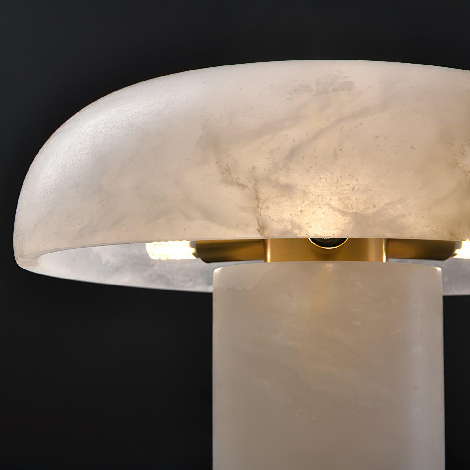 Ivvinos Tentacle Alabaster Table Lamp-Neutral Decor