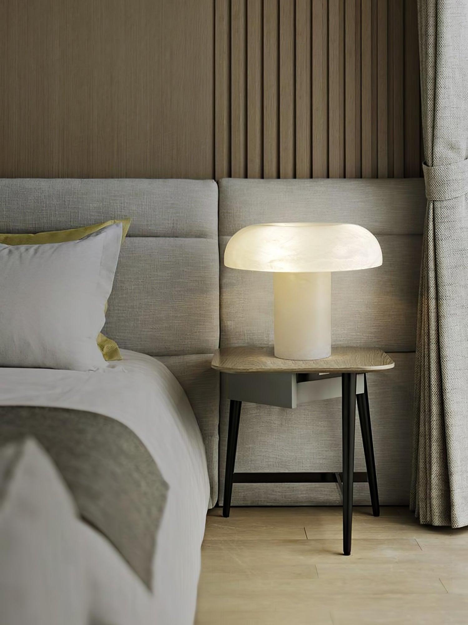 Ivvinos Tentacle Alabaster Table Lamp-Neutral Decor