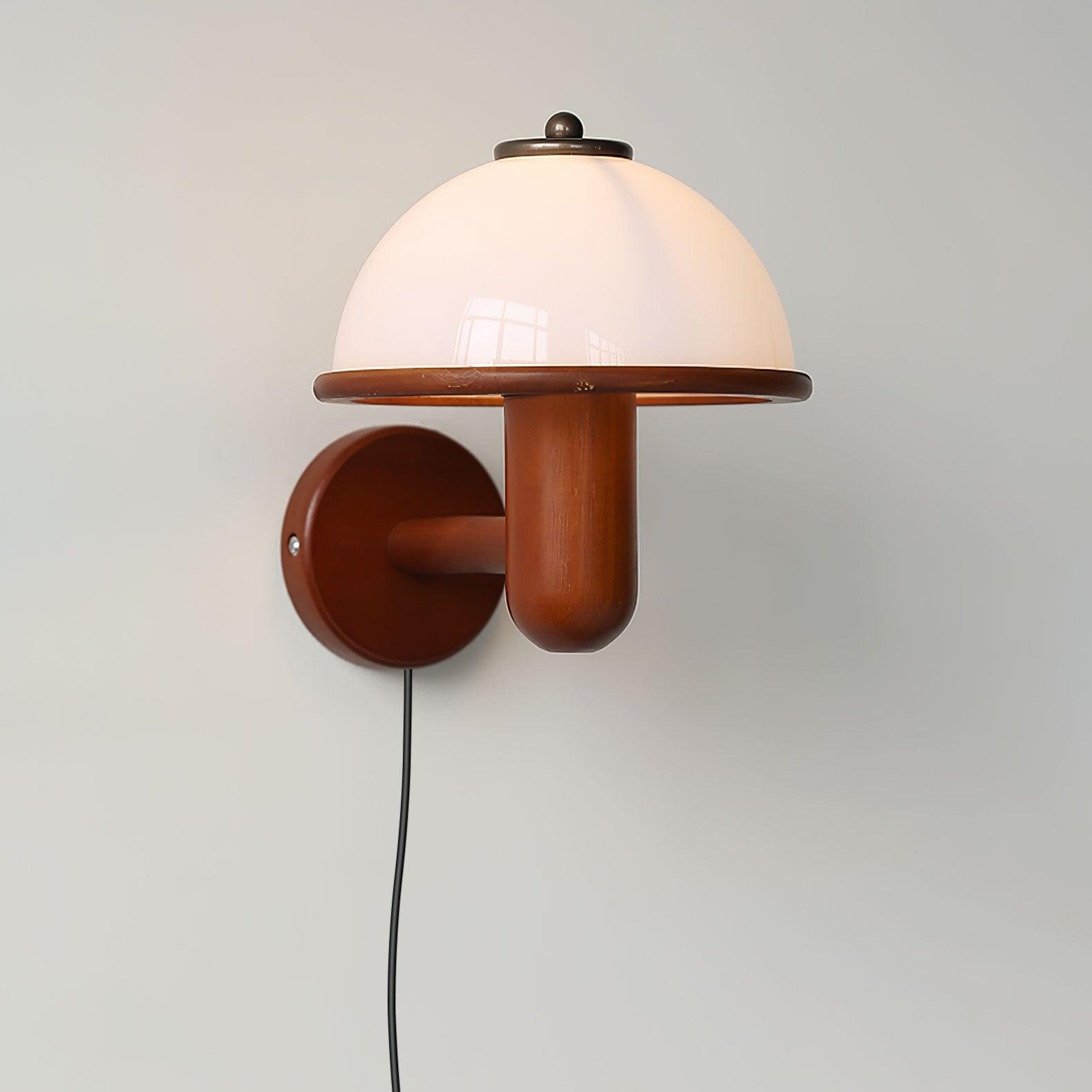 Lustra Wall Lamp Mushroom Wood Oak-Neutral Decor