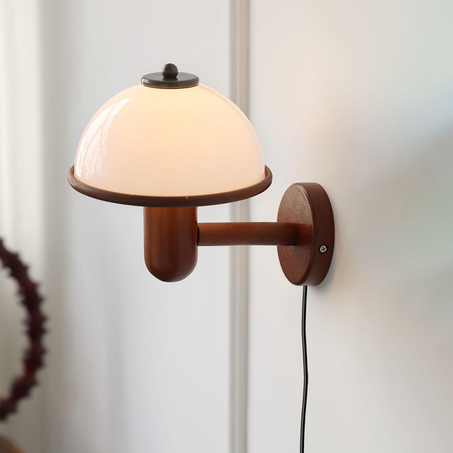 Lustra Wall Lamp Mushroom Wood-Neutral Decor