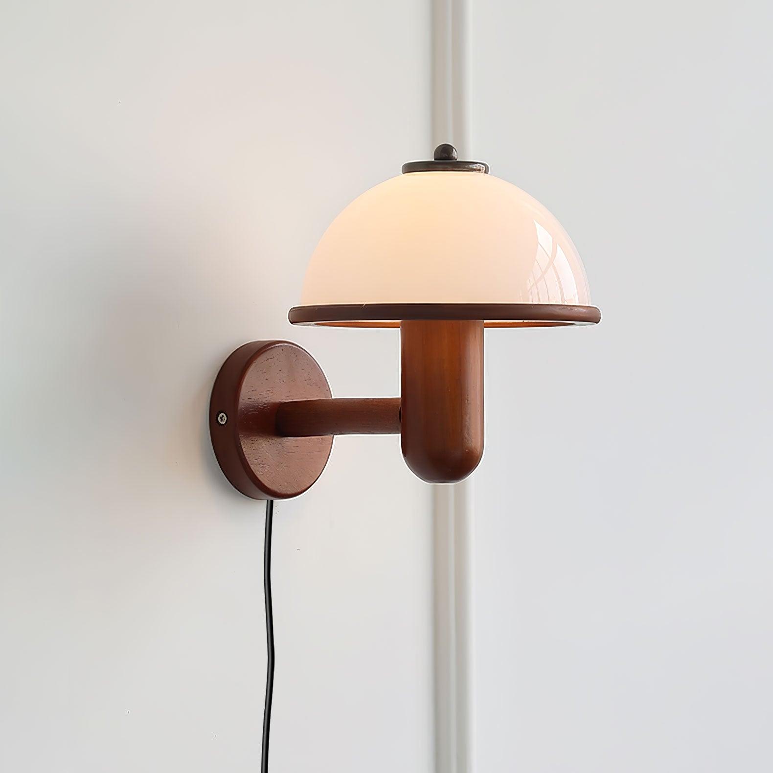 Lustra Wall Lamp Mushroom Wood Oak-Neutral Decor