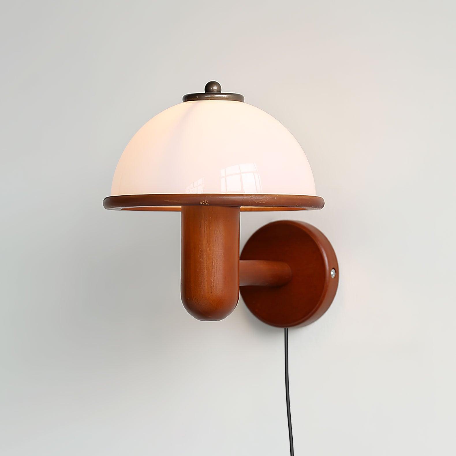 Lustra Wall Lamp Mushroom Wood-Neutral Decor