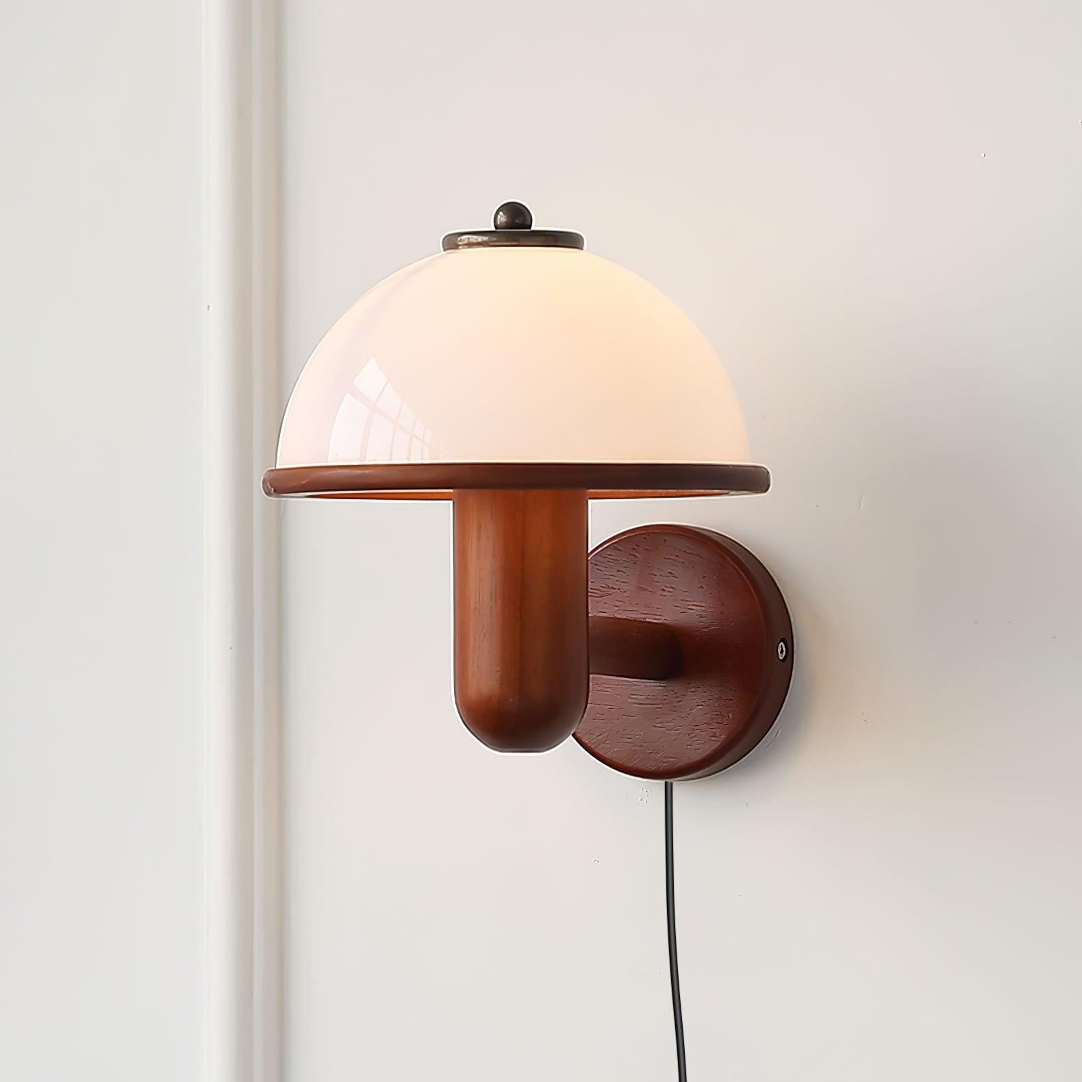 Lustra Wall Lamp Mushroom Wood-Neutral Decor