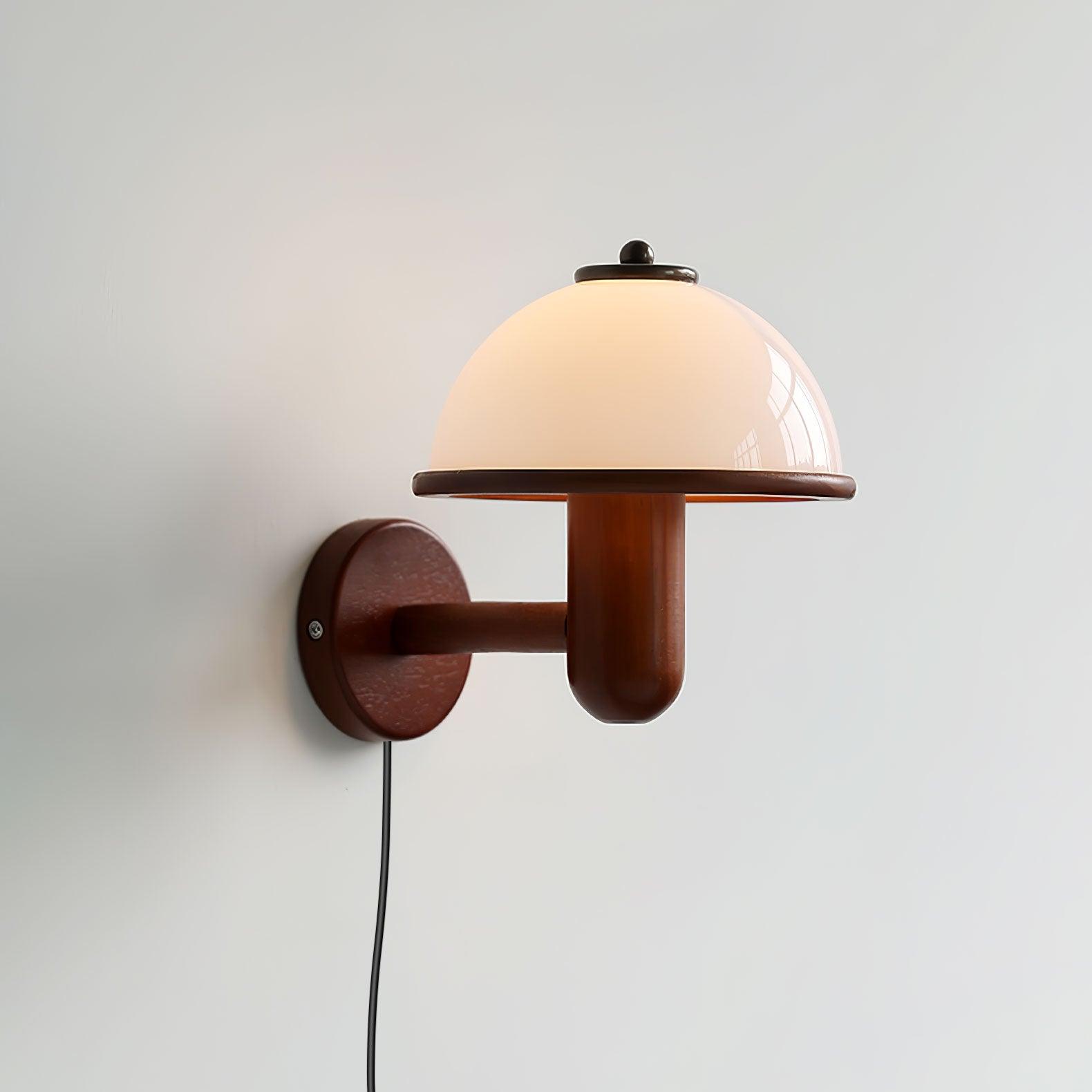 Lustra Wall Lamp Mushroom Wood-Neutral Decor