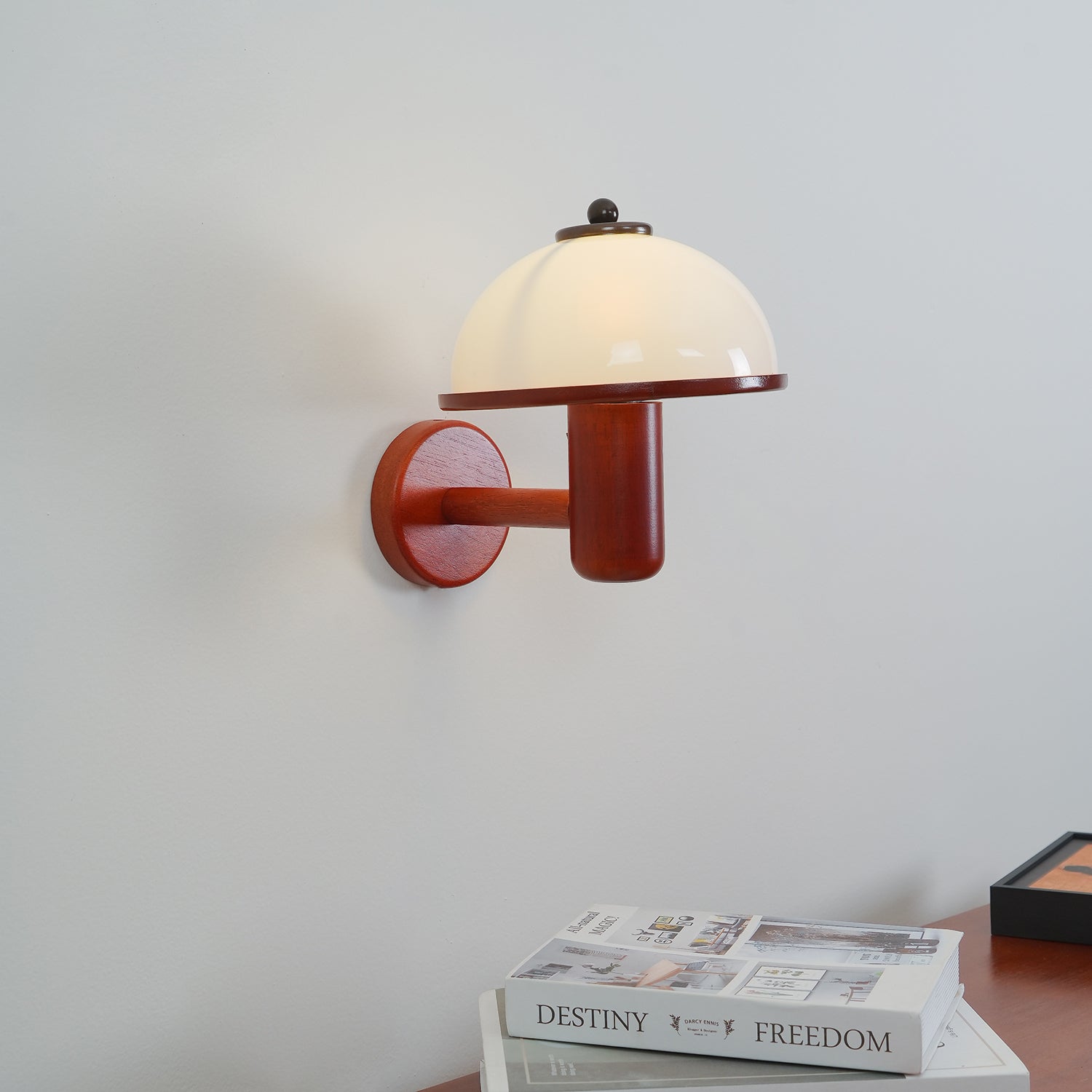 Lustra Wall Lamp Mushroom Wood Oak-Neutral Decor