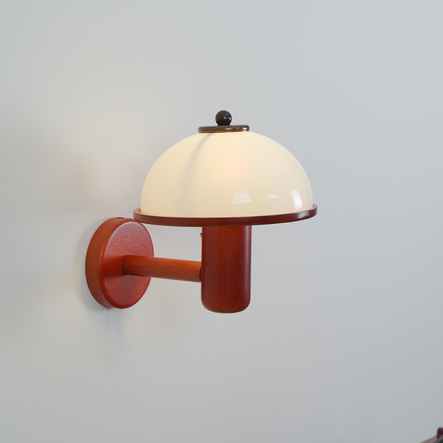 Lustra Wall Lamp Mushroom Wood Oak-Neutral Decor