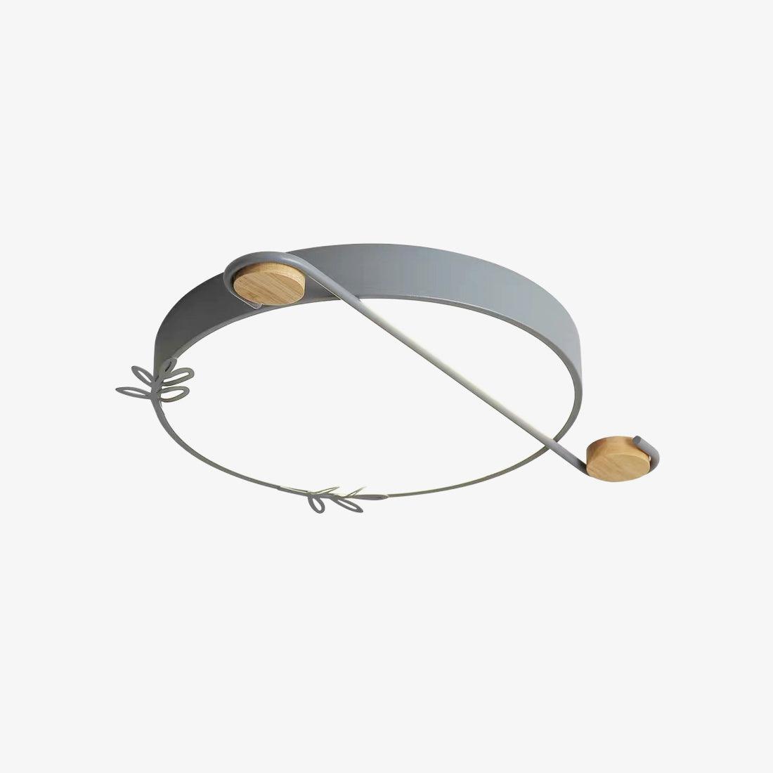 Evzorira Musical Note Art Round Ceiling Lamp-Neutral Decor