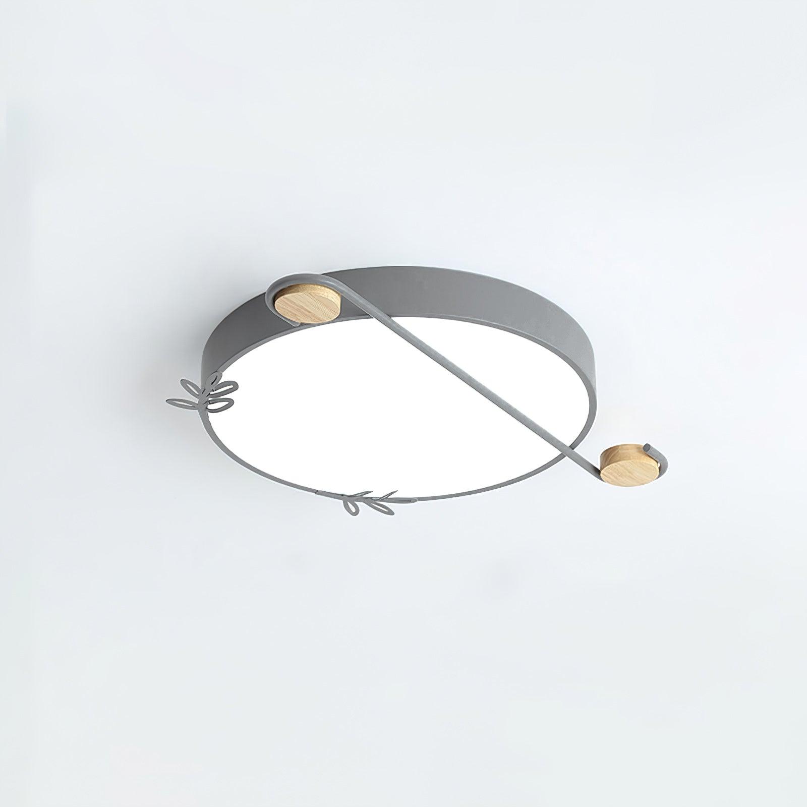Evzorira Musical Note Art Round Ceiling Lamp-Neutral Decor