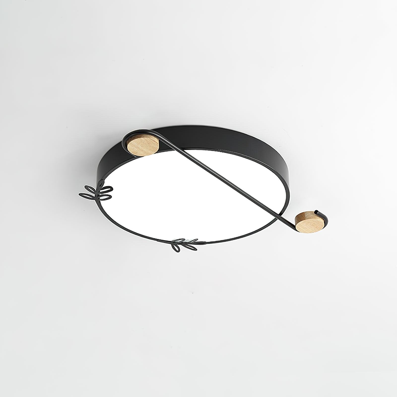 Evzorira Musical Note Art Round Ceiling Lamp-Neutral Decor