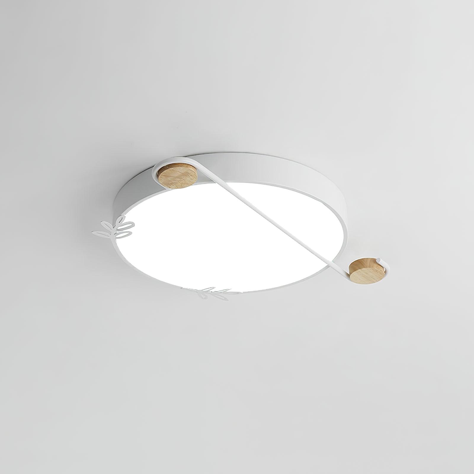 Evzorira Musical Note Art Round Ceiling Lamp-Neutral Decor