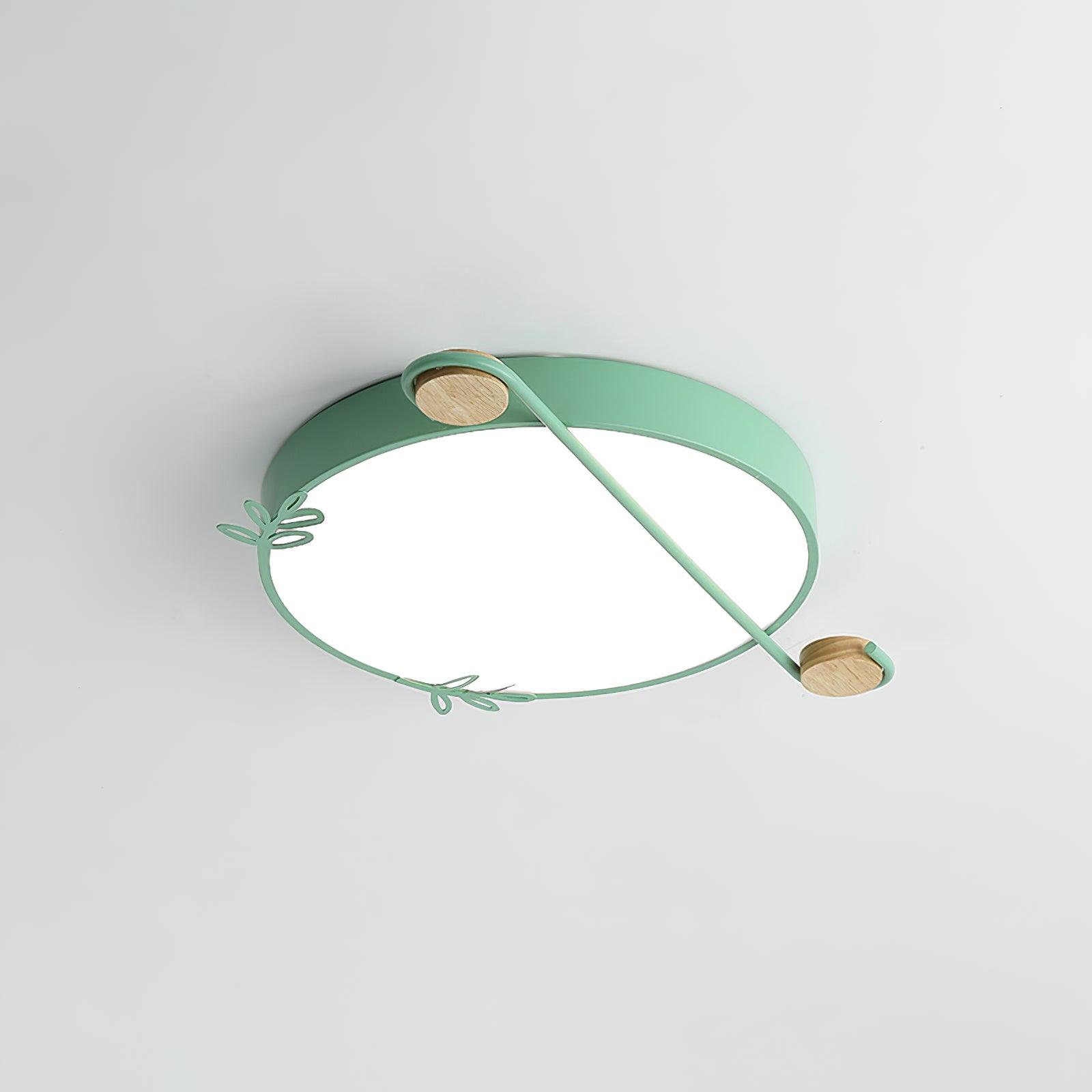 Evzorira Musical Note Art Round Ceiling Lamp-Neutral Decor