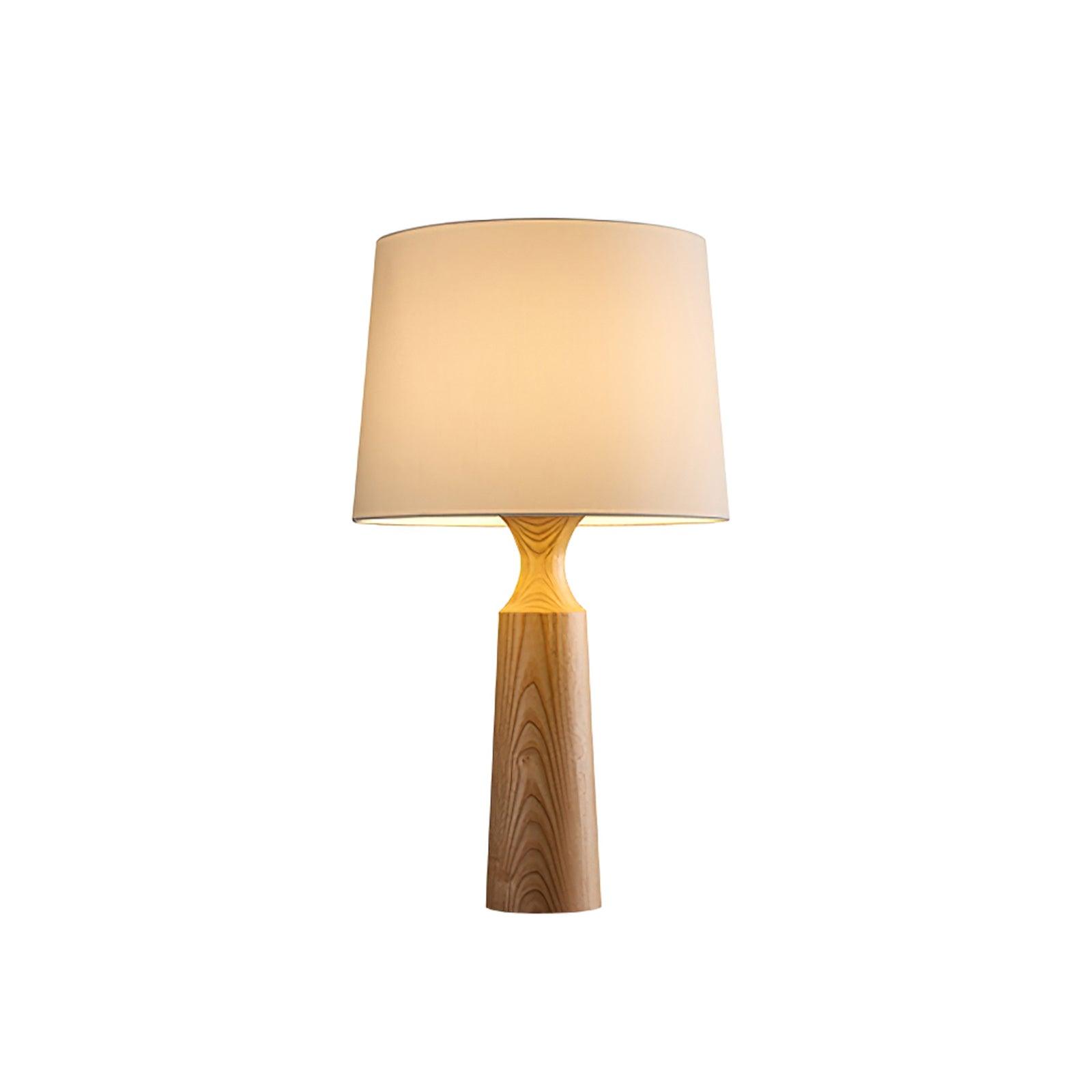 Harry Contemporary Wood Table Lamp-Neutral Decor
