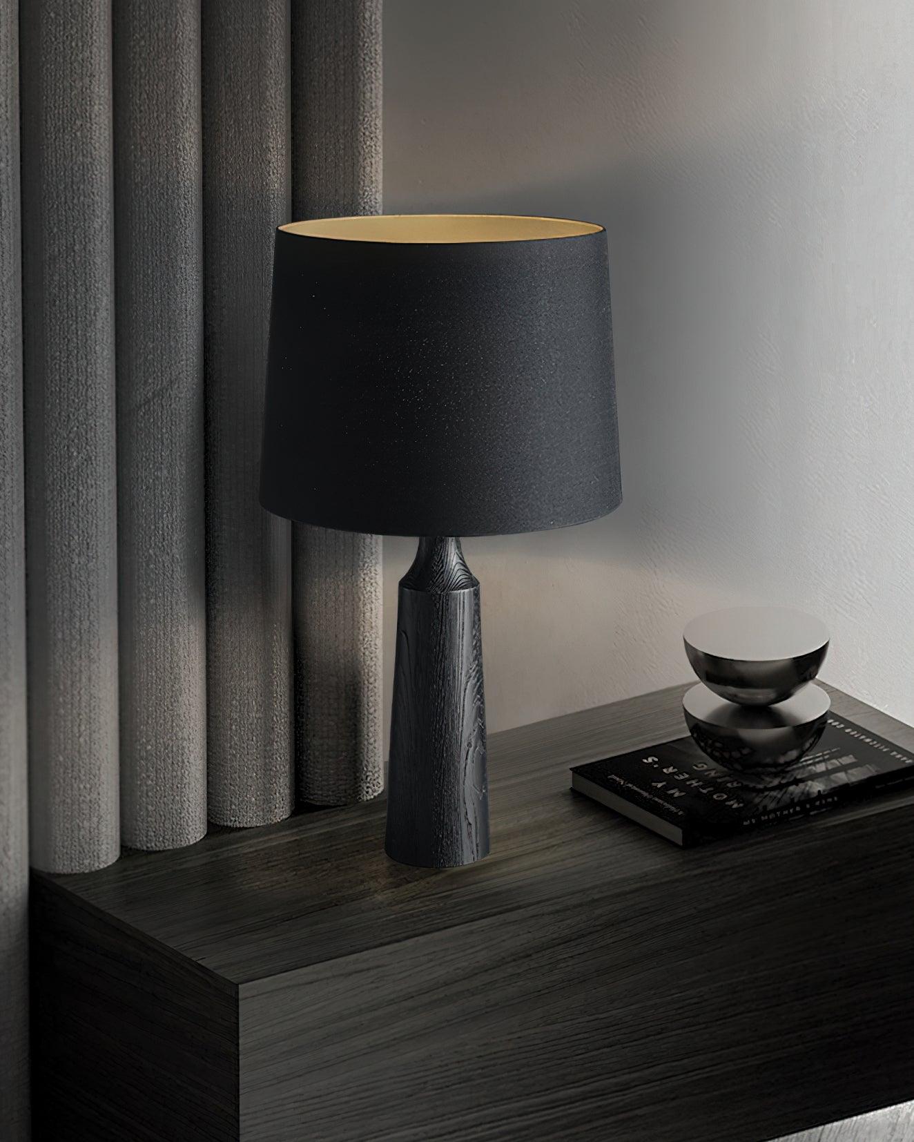 Harry Contemporary Wood Table Lamp-Neutral Decor