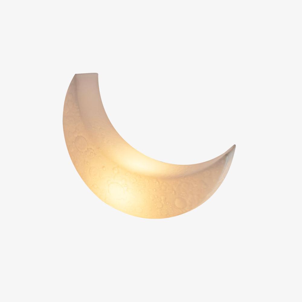 Zetheor Crescent Moon Resin Floor Lamp-Neutral Decor